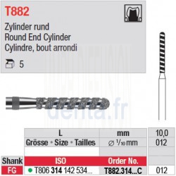T882.314.012C - Cylindre, bout arrondi
