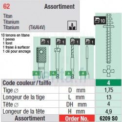 6209SO - Assortiment tenons taille 4 (longs)