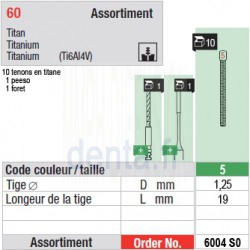 6004SO - Assortiment tenons taille 5