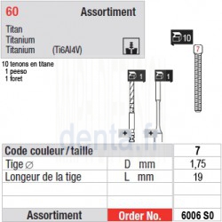 6006SO - Assortiment tenons taille 7