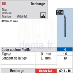 6011-10 - recharge tenons taille 4