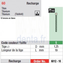 6012-10 - recharge tenons taille 5
