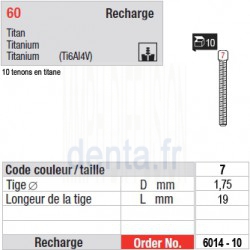 6014-10 - recharge tenons taille 7
