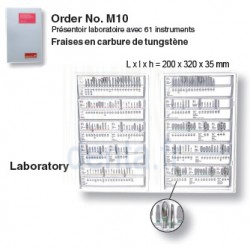 M10 - Présentoir à fraises en carbure de tungstène - laboratoire