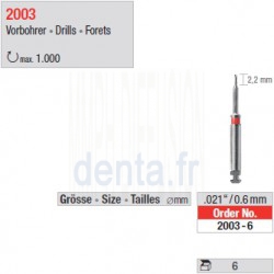 2003-6 - Forets pour tenons 0,6mm