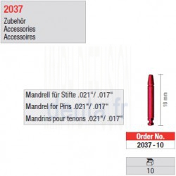 2037-10 - Mandrins pour tenons "Retopins" 0,5/0,6 mm 