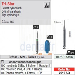 2012SO - Assortiment économique de tenons TriStar 0,5 mm