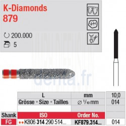 KF879.314.014 - K-Diamonds cylindre à biseau - grain fin