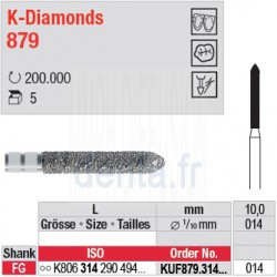 KUF879.314.014 - K-Diamonds cylindre à biseau - grain ultra fin