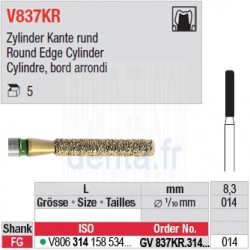  GV837KR.314.014 - DIACUT - Cylindre, bord arrondi 