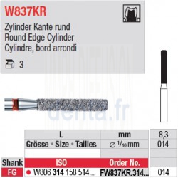 FW837KR.314.014 - White Tiger - Cylindre, bord arrondi 