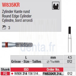  FW835KR.314.012 - White Tiger - Cylindre, bord arrondi 