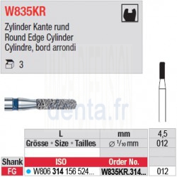  W835KR.314.012 - White Tiger - Cylindre, bord arrondi 