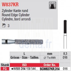  SGW837KR.314.016 - White Tiger - Cylindre, bord arrondi 