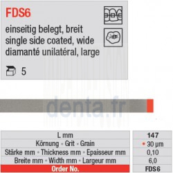 FDS 6 - diamanté unilatéral large