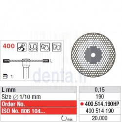 400.514.190HP - Disque diamanté SUPERFLEX (fin)