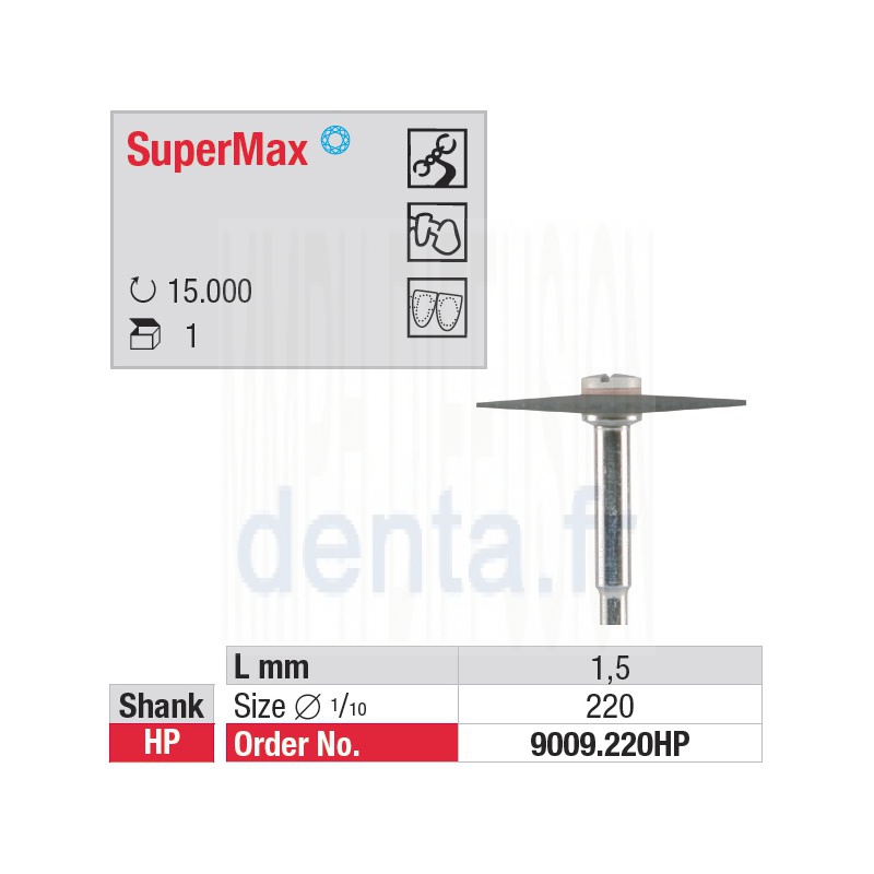 9009.220HP - Fraise SuperMax lentille
