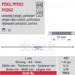 PDS 2 - strips diamantés perforés