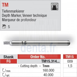TM15.314.009 - Depth Marker TM pour le marquage de la profondeur.