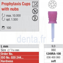 1249RA - Prophylaxis Cups with nubs
